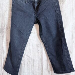 Ann Taylor Loft Dark Wash Modern Capris